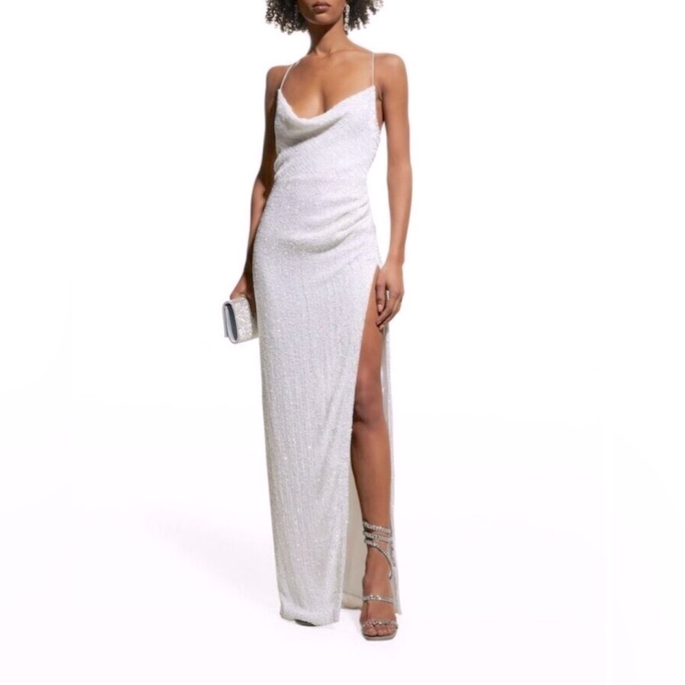 Retrofeté Katya Dress in Moonglow White